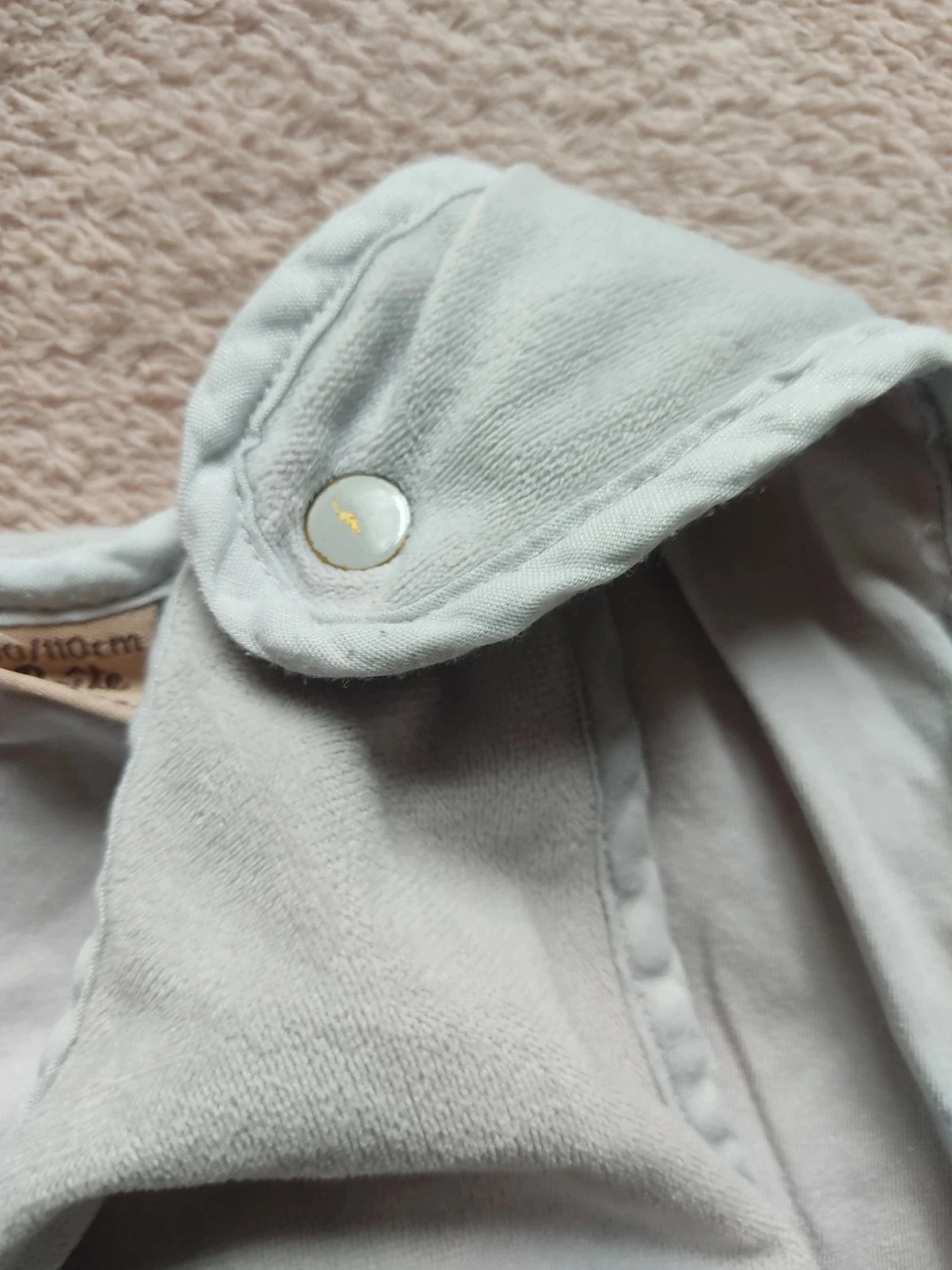Grey velvet sleeping bag Boîte À Malices - Size 90/110 cm - Very good condition – photo 6